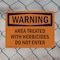 Signmission Treated With Herbicides Do Not Enter OSHA Warning Sign, Plastic, 10in W x 7in L, 2PK OS-2PACK-WS-P-710-L-12437 - alternate 7